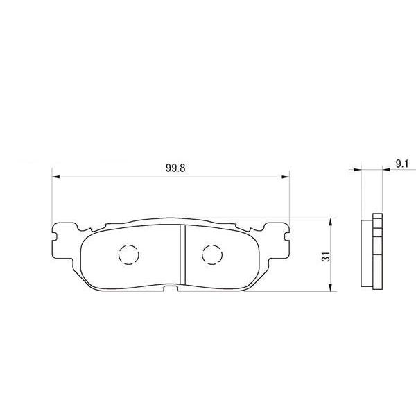 デイトナ ハイパーシンタードパッド 037 / 69607 | DAYTONA（バイク用品） | 01