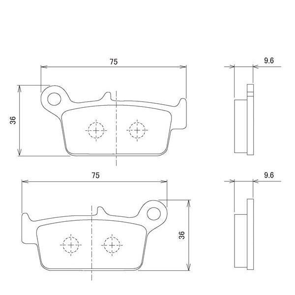 デイトナ ハイパーシンタードパッド 007 / 69557 | DAYTONA（バイク用品） | 01