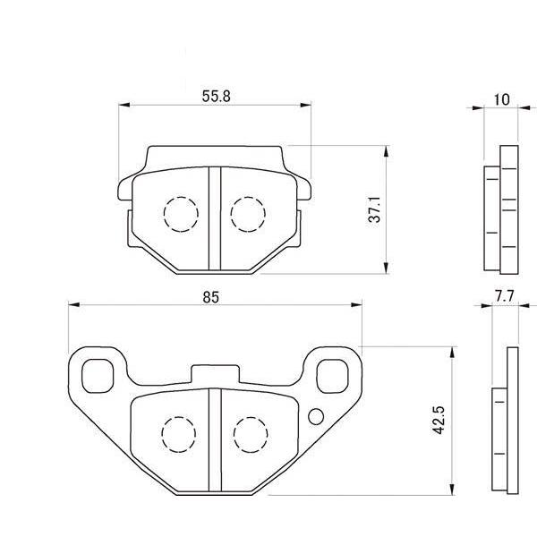 デイトナ ハイパーシンタードパッド 053 / 69635 | DAYTONA（バイク用品） | 01
