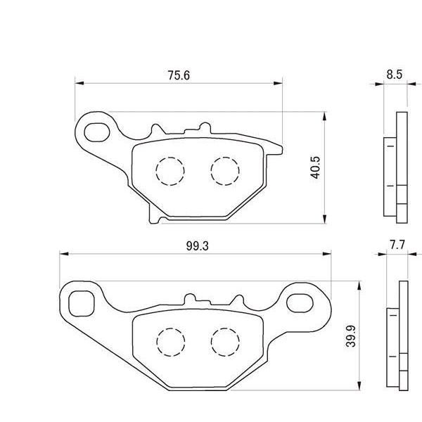 デイトナ ハイパーシンタードパッド 047 / 69634 | DAYTONA（バイク用品） | 01