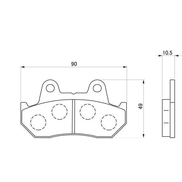 DAYTONA（デイトナ） 赤パッド /79776 : porストア - 通販 - Yahoo