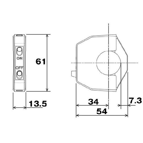 デイトナ ヘッドライトON/OFF スレンダースイッチ (91107) | DAYTONA（バイク用品） | 02