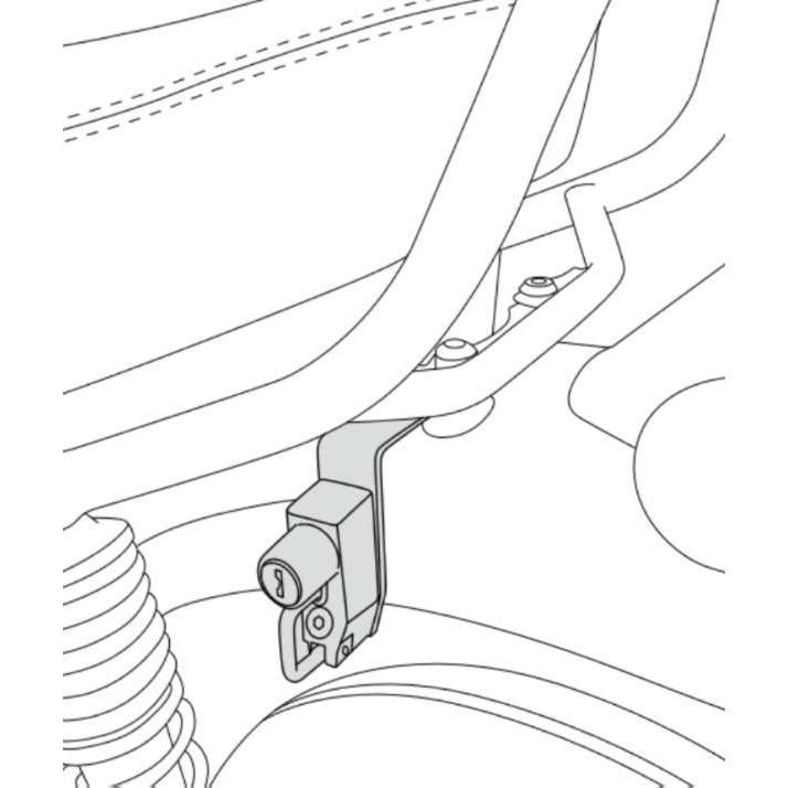 デイトナ ヘルメットロックホルダー DAX125/8BL- JB04 (92651) | DAYTONA（バイク用品） | 01