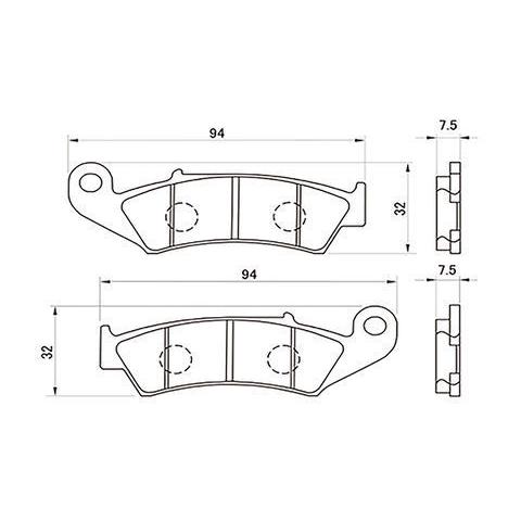 デイトナ ゴールデンパッドX /97115 | DAYTONA（バイク用品） | 01