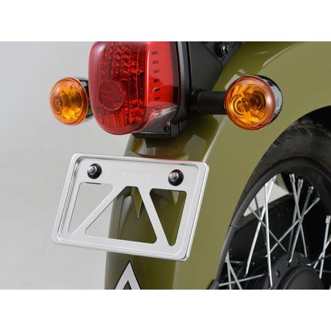 デイトナ 軽量ナンバープレートホルダー原付用角型/クリアー（シルバー） (99623) | DAYTONA（バイク用品） | 01