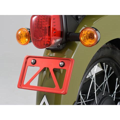 デイトナ 軽量ナンバープレートホルダー原付用角型/レッド (99624) | DAYTONA（バイク用品） | 01