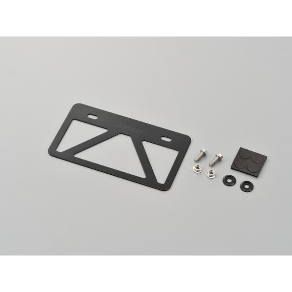 デイトナ 軽量ナンバープレートスタビライザー原付用角型/ブラック (99638) | DAYTONA（バイク用品）