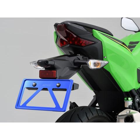 デイトナ 軽量ナンバープレートホルダー 126cc以上用/ブルー (99665) | DAYTONA（バイク用品） | 01