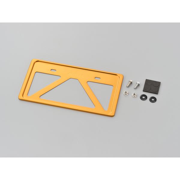 デイトナ 軽量ナンバープレートホルダー 126cc以上用/ゴールド (99667) | DAYTONA（バイク用品）