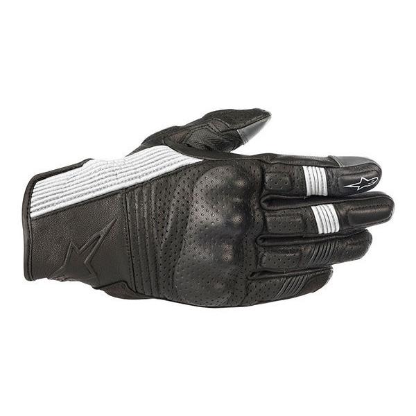 Alpinestars MUSTANG V2 LEATHER GLOVE (12) BLACK/WHITE｜mpc