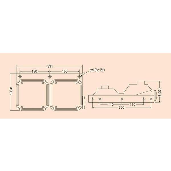 KOITO トラック・産業車両用リアコンビネーションランプ 2連タイプ