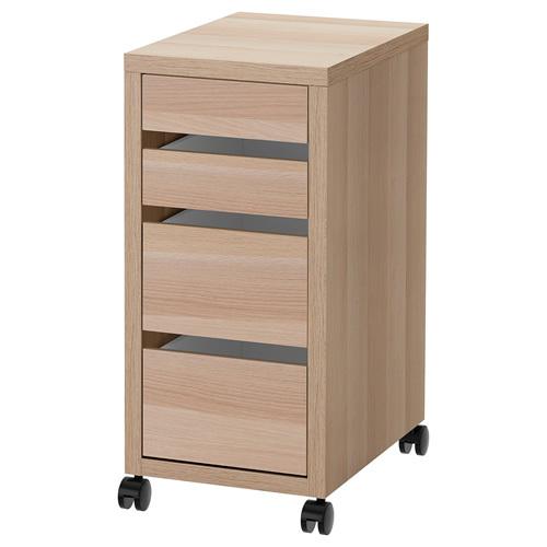 Ikea イケア ミッケ 引き出しユニット キャスター付き ホワイトステインオーク調35x75 Cm 7048 エムピーネット ヤフー店 通販 Yahoo ショッピング