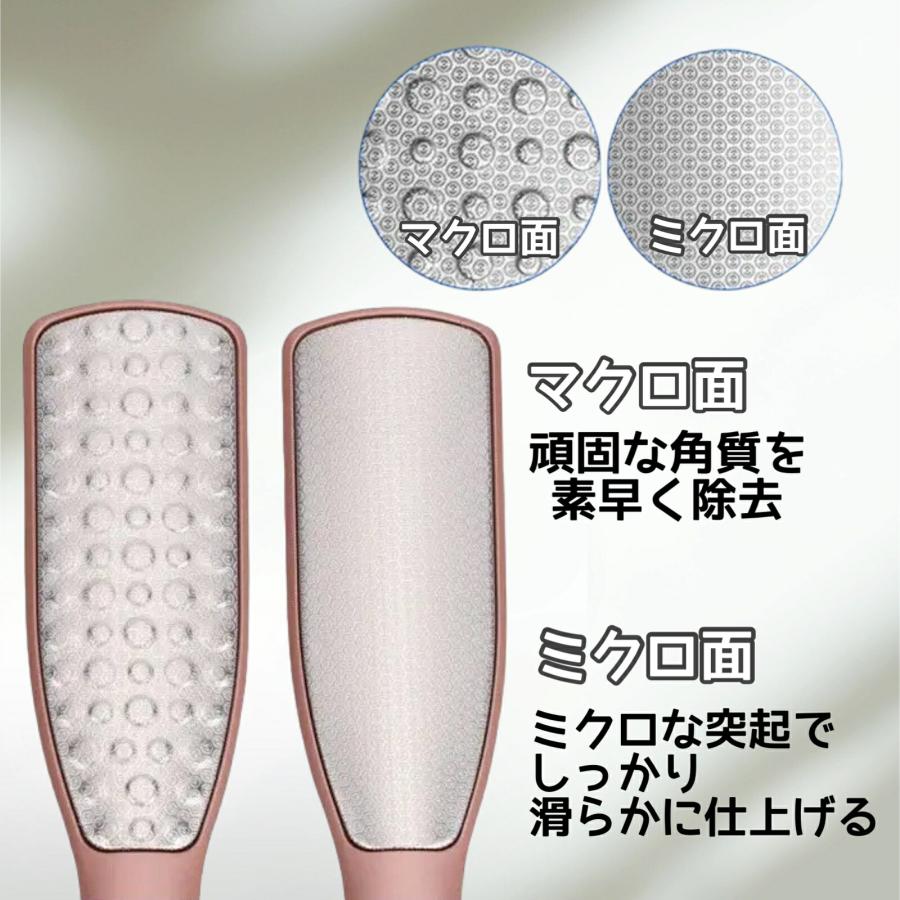 P10 ツルツルかかとでひび割れSTOP フットケアブラシ 粗い面と仕上げ面でつるつる美踵 かかと削り かかと 角質ケア やすり 角質除去 削る ひび割れ |  | 01