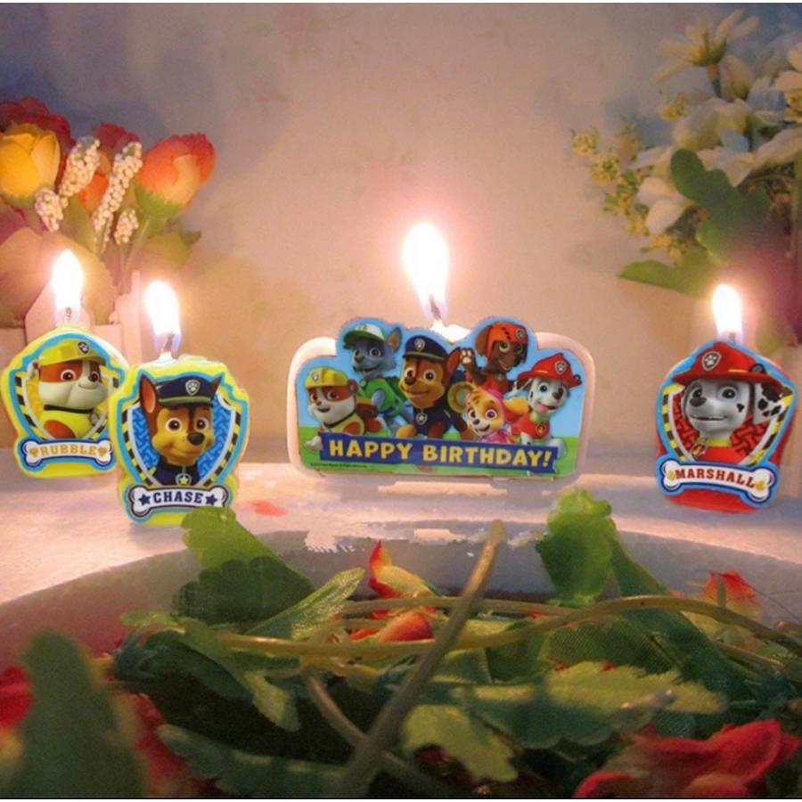 パウパトロール 誕生日 キャンドル ケーキ 装飾 バースデー