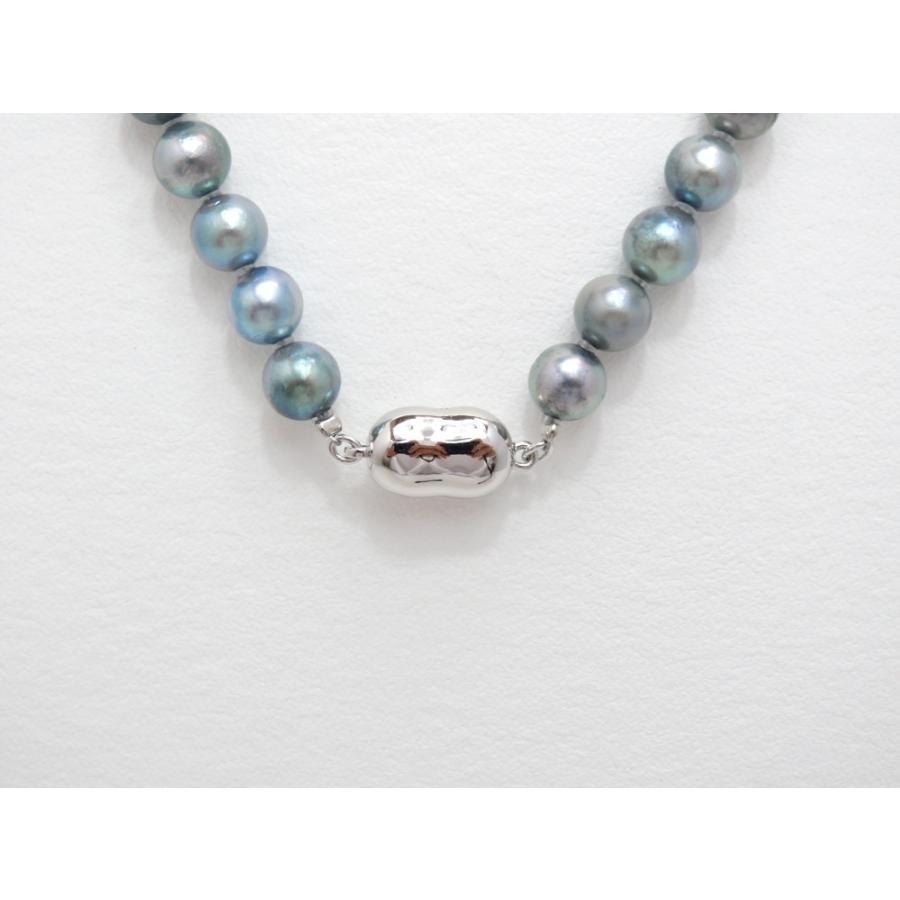 本真珠　アコヤパール　グレー　SILVER　ネックレス&念珠セット アコヤ真珠（グレー処理）ネックレスセット : 三重県真珠加工販売協同