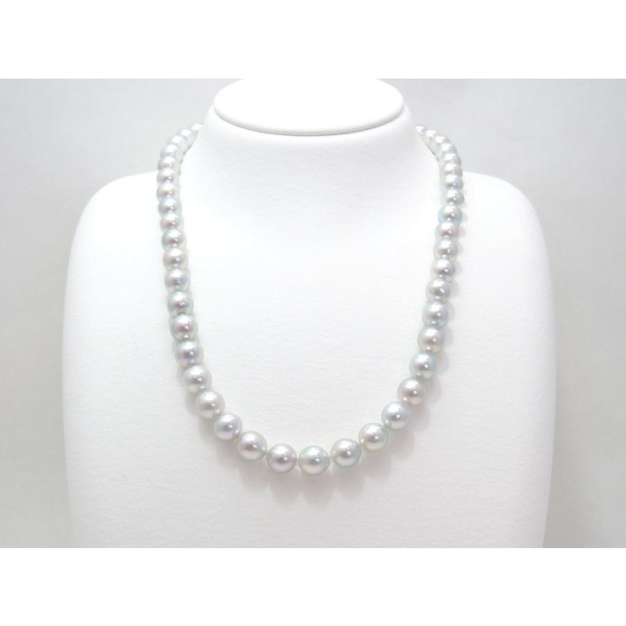 アコヤ真珠ナチュラルブルーネックレスセット 約7 5 8 0 7 5mm セミラウンド Sv Pt 約42cm Y N 6 Y N 6 三重県 真珠加工販売協同組合 Mpo 通販 Yahoo ショッピング