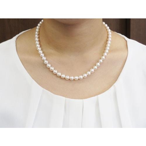 真珠　ネックレスセット　花珠落ち　パール　あこや(アコヤ)の画像