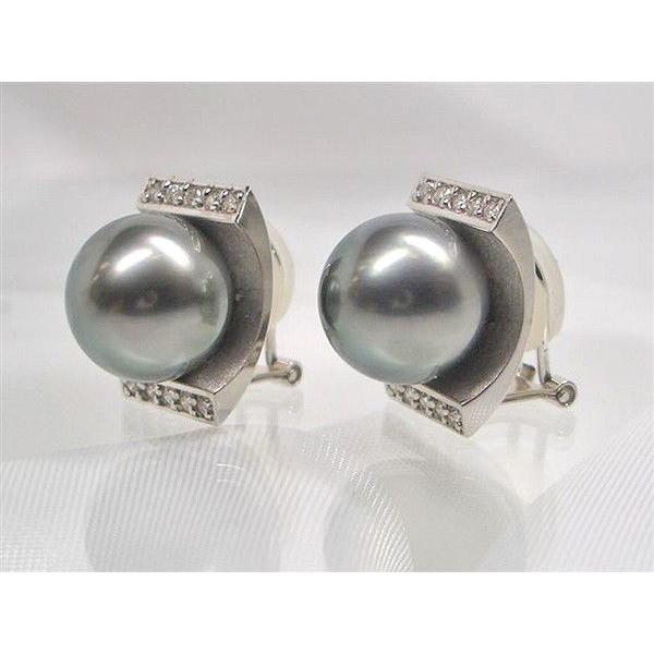 K14WG ダイヤモンド イヤリング 0.14CT 本物 ピンクストーン  