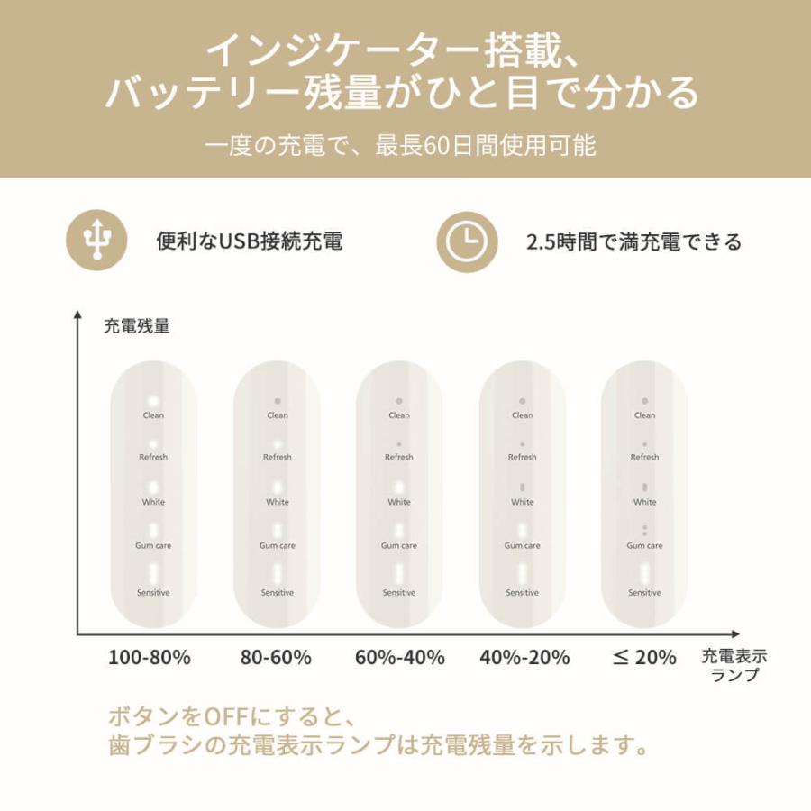 電動歯ブラシ 替えブラシ6本 60日間使用可能 音波 振動 歯磨き IPX7 防水 水洗い 歯ブラシ 低ノイズ メモリー機能 オートタイマー 歯垢 除去 電量表示 大人 :amhp126abjp:MPOWJAPAN - 通販 - Yahoo!ショッピング 電動歯ブラシ 替えブラシ6本 60日間使用可能 音波 振動 歯磨き IPX7 防水 水洗い 歯ブラシ 低ノイズ メモリー機能 オートタイマー 歯垢 除去 電量表示 大人 :amhp126abjp:MPOWJAPAN - 通販 - Yahoo!ショッピング