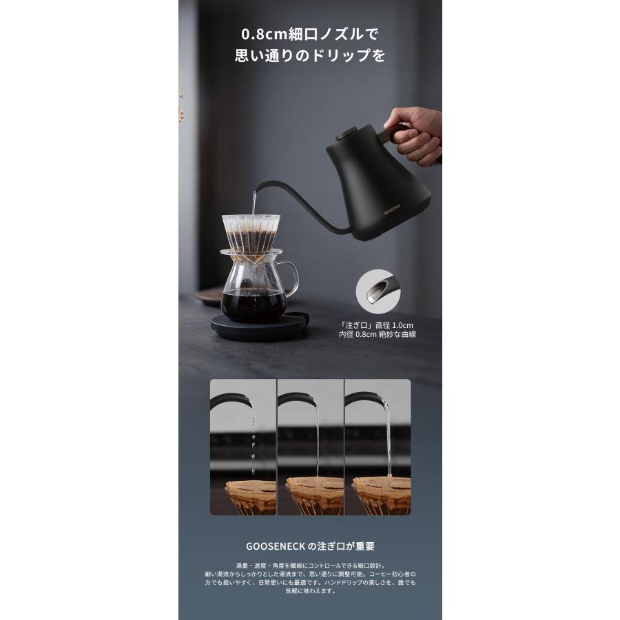EPEIOS（エペイオス） intasting 爆買 電気ケトル コーヒー 0.9L 1°C