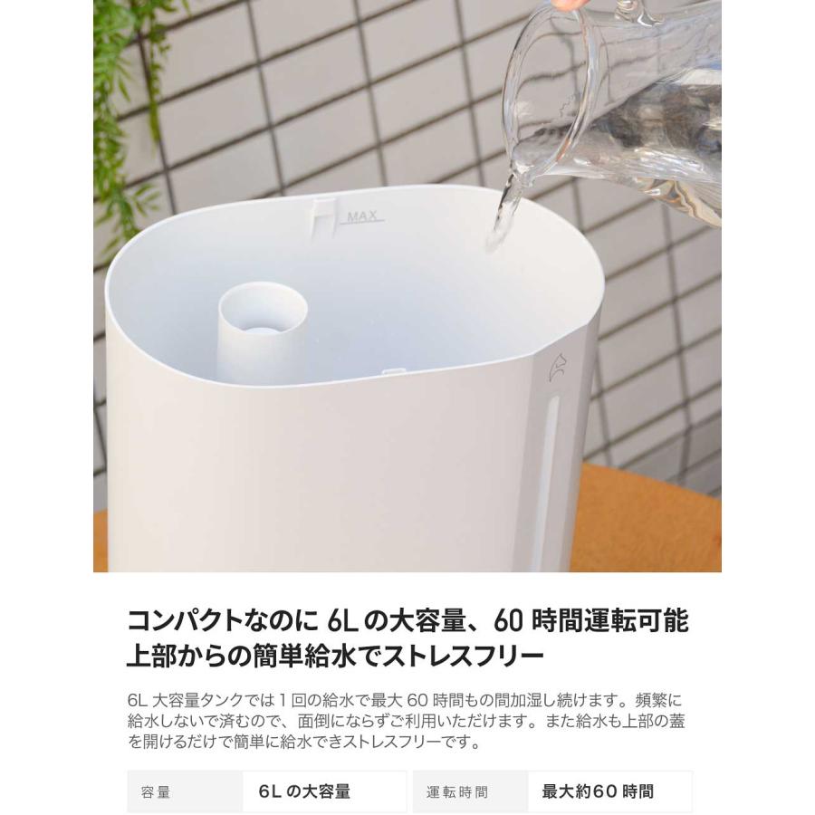 EPEIOS 【大容量&省エネ】☆4.48点 ハイブリッド 6L 加湿器 洋室