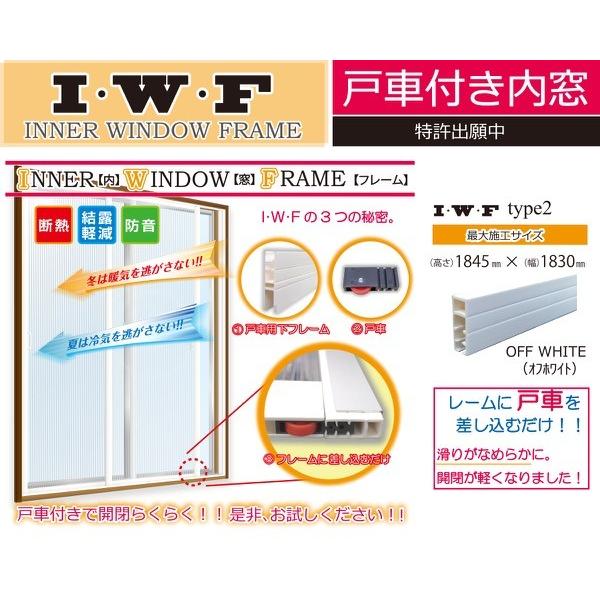 光モール 二重窓作成キット 内窓フレーム 戸車付き内窓 Inner Window Frame I W F タイプ2 最大施工サイズ 高1845x幅10mm オフホワイト 2745 001 Home Life M Proshop 通販 Yahoo ショッピング