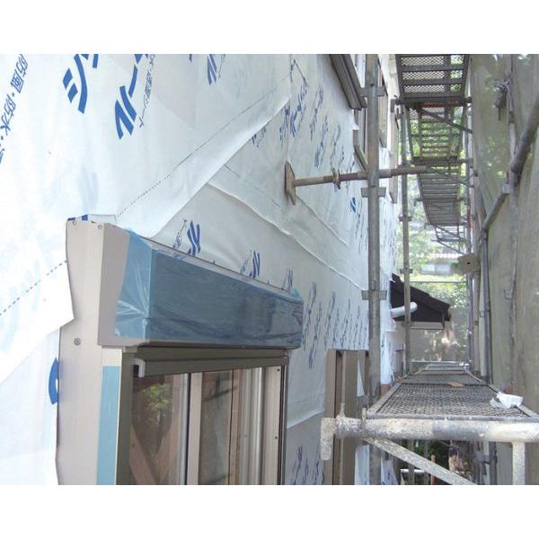 100mm×12m DIY・工具・ガーデン エムエフ 透湿防水シート シットール : エムエフ MF 透湿防水シート シットール 50点線＆ロゴ