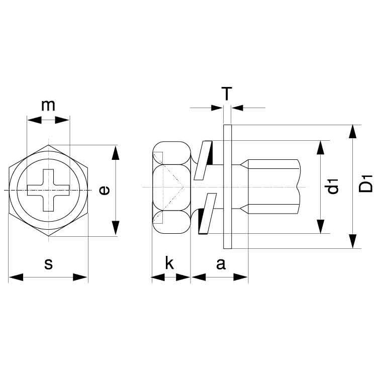 ＢＳ（＋）アプセットＰ＝４　表面処理(ニッケル鍍金（装飾）　材質(黄銅)　規格(4X8)　入数(1000)