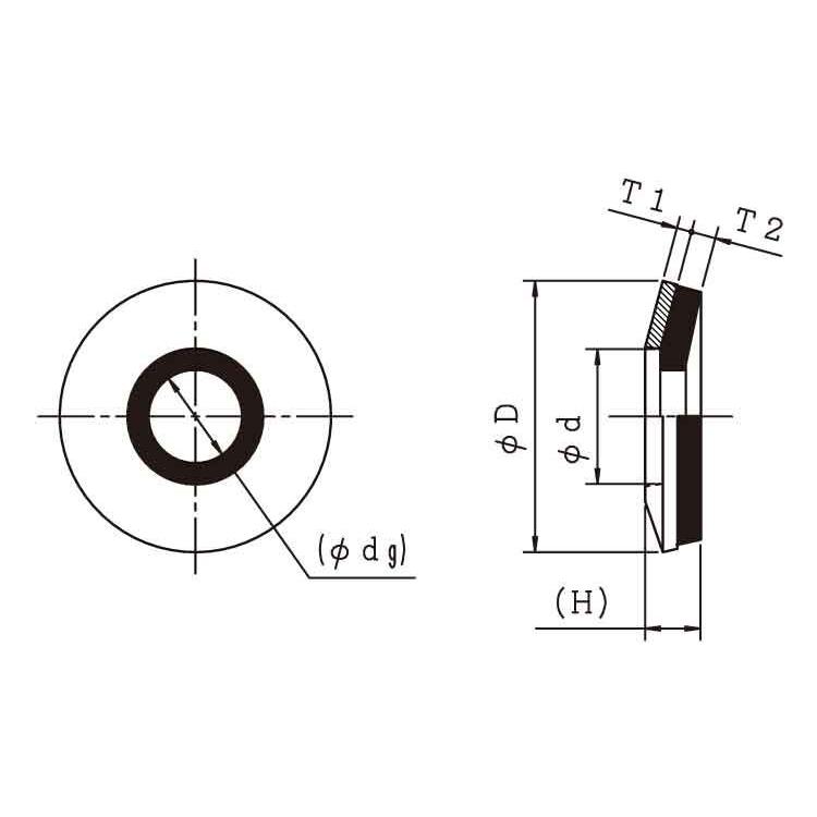 ＯＰＧ　ＢＤＷ（ＣＲ（クロ　材質(ステンレス)　規格(12X25X4.3)　入数(300)