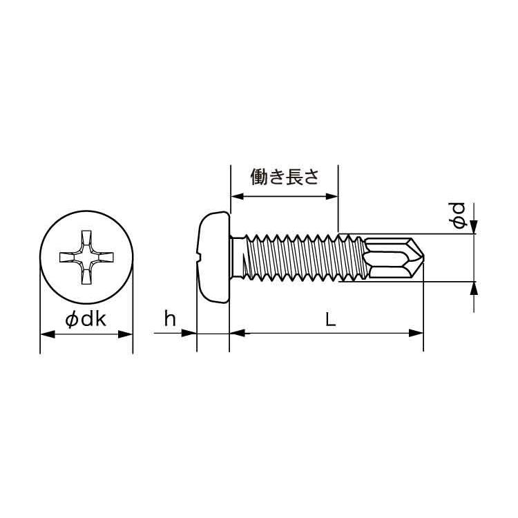 ４１０ピアスＰＡＮ（ホソメ　表面処理(GB（茶ブロンズ）)　材質(ＳＵＳ４１０)　規格(4X16)　入数(1000)