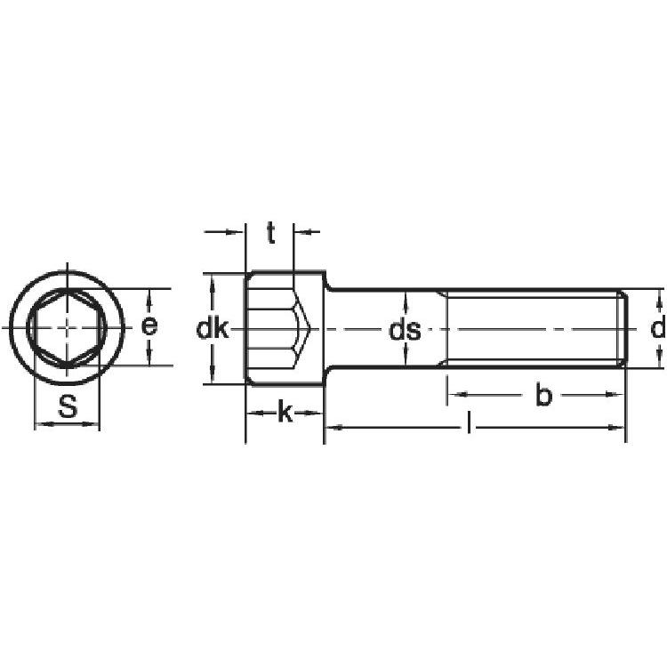 ＳＵＳ−８．８　ＣＡＰ　材質(ＳＵＳ３１６Ｌ)　規格(10X75)　入数(50)