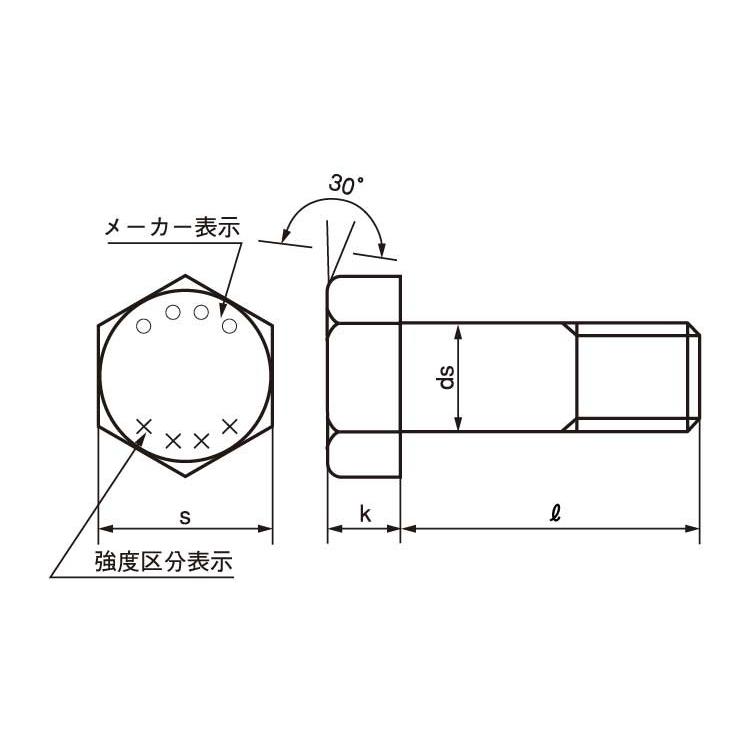 正規品が格安通販 12.9 6カクボルト 規格(20X30) 入数(40) 【12.9 六角ボルトシリーズ】