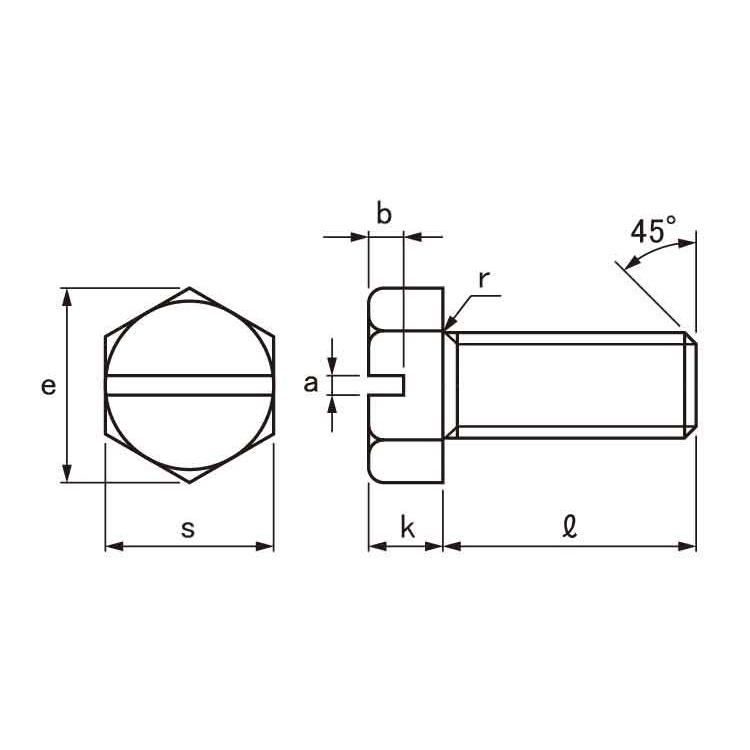 ＢＳ（−）６カクＢＴ（ゼン　表面処理(ニッケル鍍金（装飾）　材質(黄銅)　規格(5X20)　入数(500)