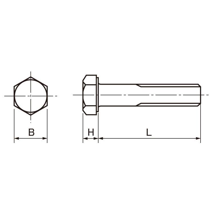 ステン6カクBT(UNC　材質(ステンレス)　規格(　16-18X3　8)　入数(300)