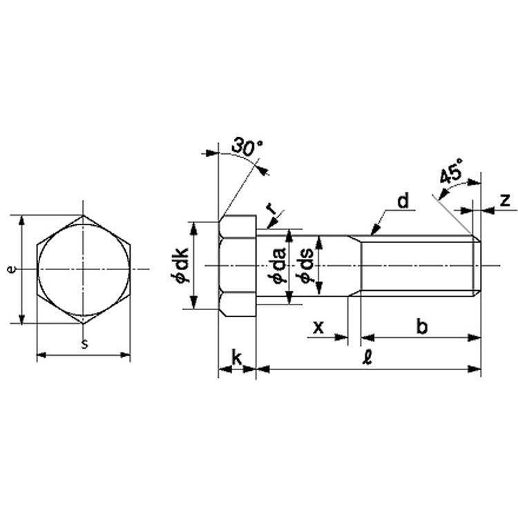 お買い得アイテム ステン６カクＢＴ（ハン（ＮＢＩ 材質(ステンレス) 規格(22X85) 入数(15) 【六角ボルト（半（ＮＢＩ（日本鋲螺シリーズ】