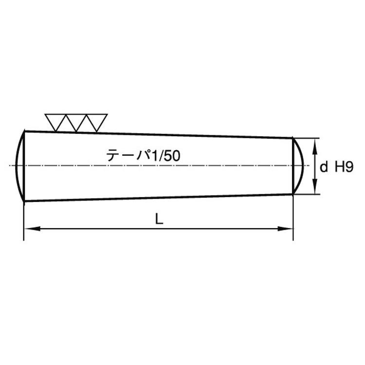 S45C テーパーピン 規格(16X160) 入数(15) 【S45C テ−パ−ピン（大喜多製シリーズ】 03481796001home
