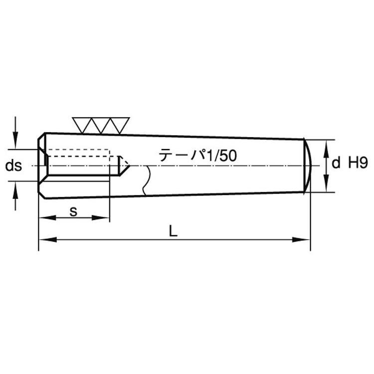ウチネジツキ　テーパーピン　規格(5X40)　入数(100)