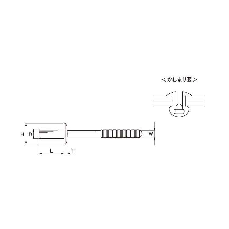 Ｂ．Ｒ（クローズドタイプ　規格(NST6-2C)　入数(1000)