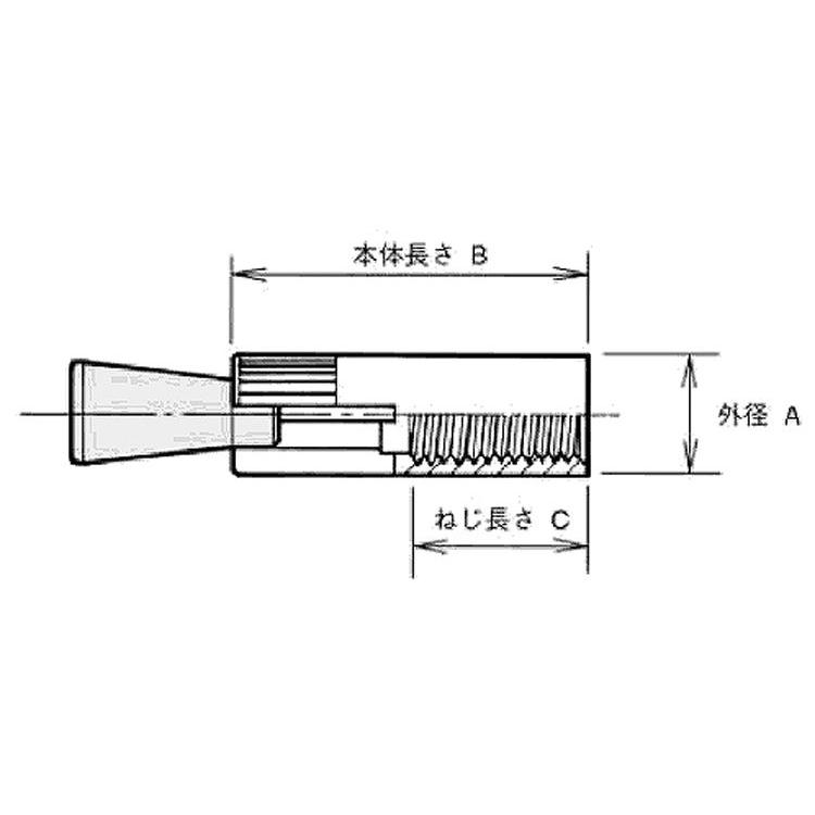 ＳＵＳ　ジェイエーアンカー　材質(ステンレス)　規格(JA-M16C)　入数(25)