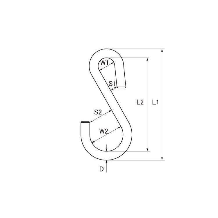 Ｓカン（ＳＡＰ　材質(ステンレス)　規格(SAP-8)　入数(20)