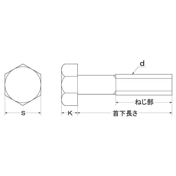 ステン　６カクＢＴ（ハン　材質(ステンレス)　入数(40)　規格(3　8X170)