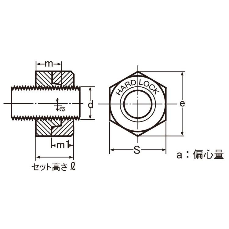 SALE|公式通販・直営店限定| ハードロックN(セミウスH-2 表面処理(三価ホワイト(白)) 規格(M33) 入数(24) 【ハ-ドロックN(セミ薄・H-2シリーズ】