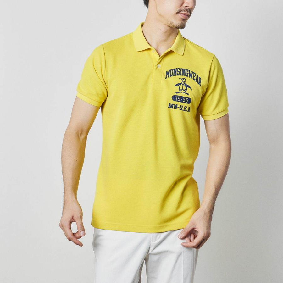 マンシングウェア イエロー メンズ Sunscreen 半袖シャツ イエロー Mps ２０２１春夏物 Mgmrja04yl00 シャツ Mgmrja04yl00