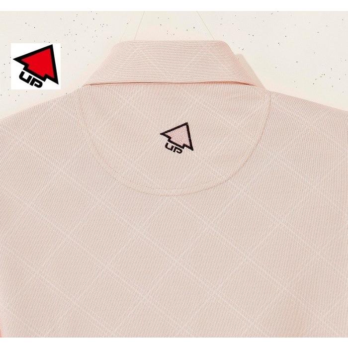 高評価 メンズウエア 格子柄のエンボス加工 ｕｐ ｇｏｌｆ メンズ半袖ボタンダウンシャツ 接触涼感 ライトオレンジ ｌサイズ ２０１５春夏物 Upg5003lor Www Threeriversofs Com