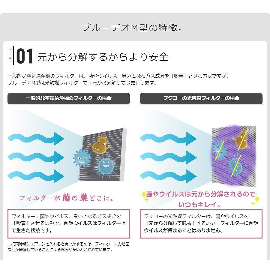 マスクフジコー 光除菌　空気清浄機　ブルーデオM型　20畳 MC-M101 1台（メーカー直送品）　 | マスクフジコー | 04