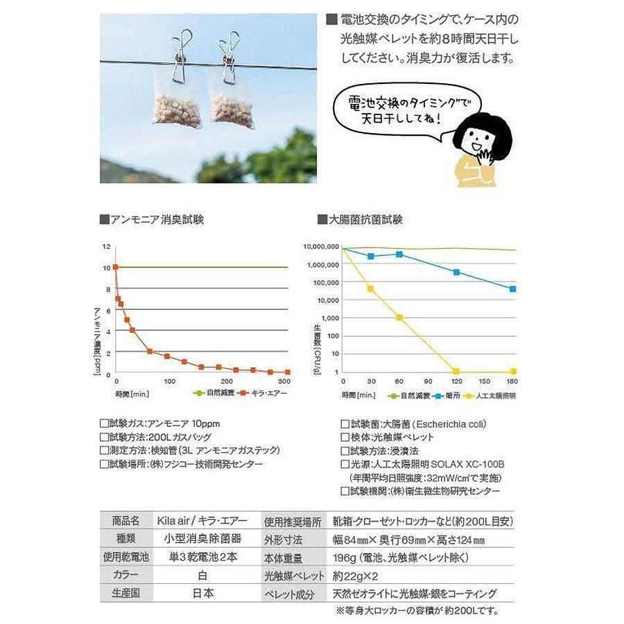 マスクフジコー KA-F01-WT ホワイト 小型消臭除菌器 kila air(キラ・エアー)　マスクフジコー |  | 07