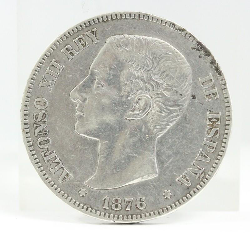 NGC XF40』スペインアルフォンソ12世5ペセタ銀貨(1876年) コレクション