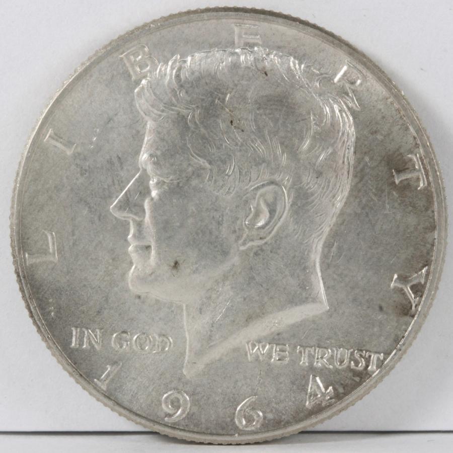 アメリカ 1964年 ケネディコイン HALF DOLLAR 銀貨 AU 古銭 コイン :676:ミスターコインズ - 通販 - Yahoo