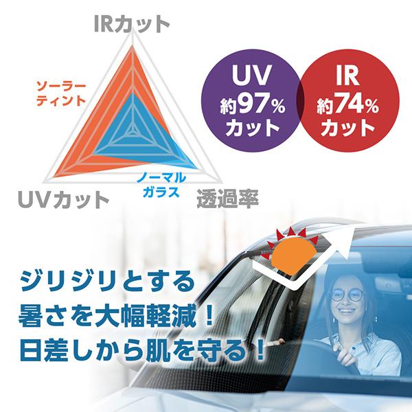 フロントガラス ピクシストラック トヨタ S500/510系 H.26.7- UV&IRカット 色:グリーン  202035｜mr-frontglass｜03