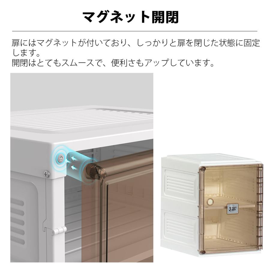 シューズボックス クリア 2足収納 スニーカー 透明 硬質 靴箱 ケース